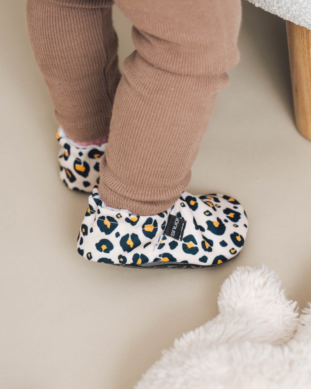 Barfußschuhe Beiger Leopard