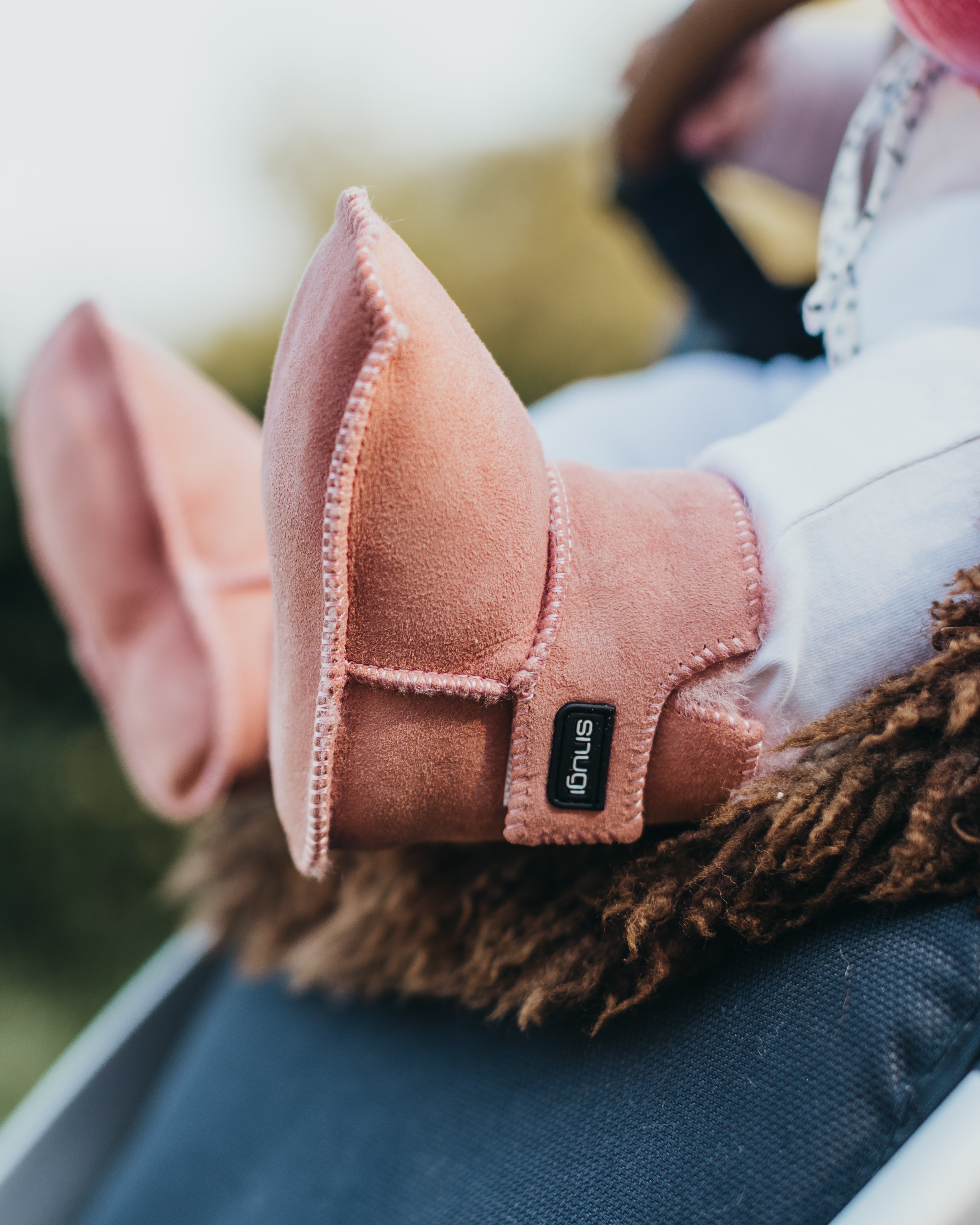Merino Stiefel Pink