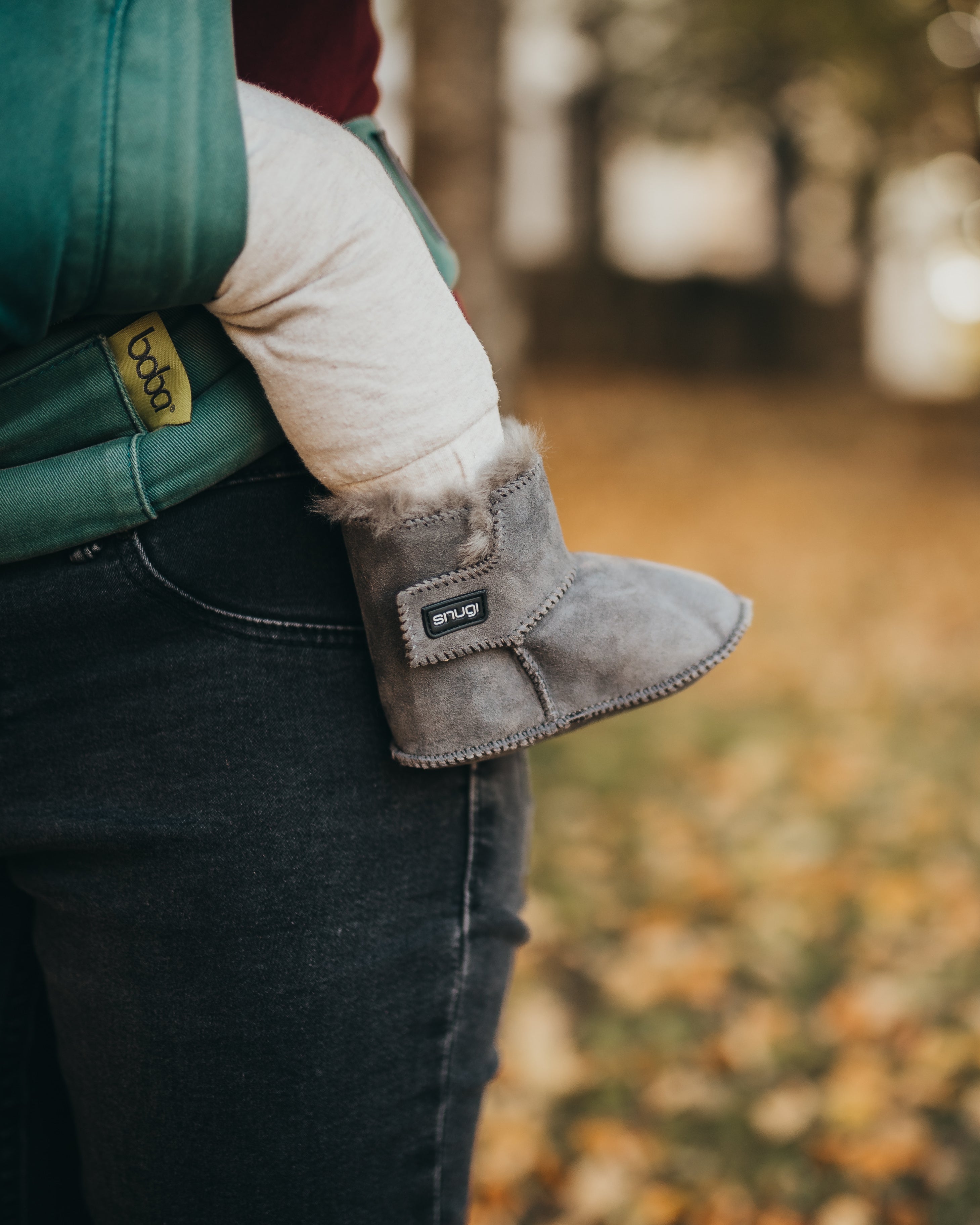 Merino Stiefel Grau