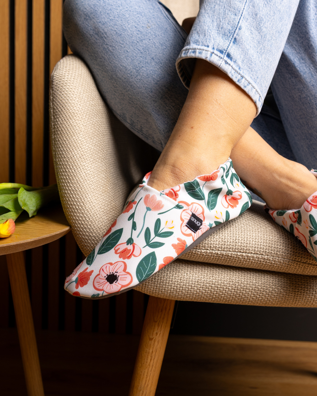 Barfuß Damenschuhe Rote Rosen
