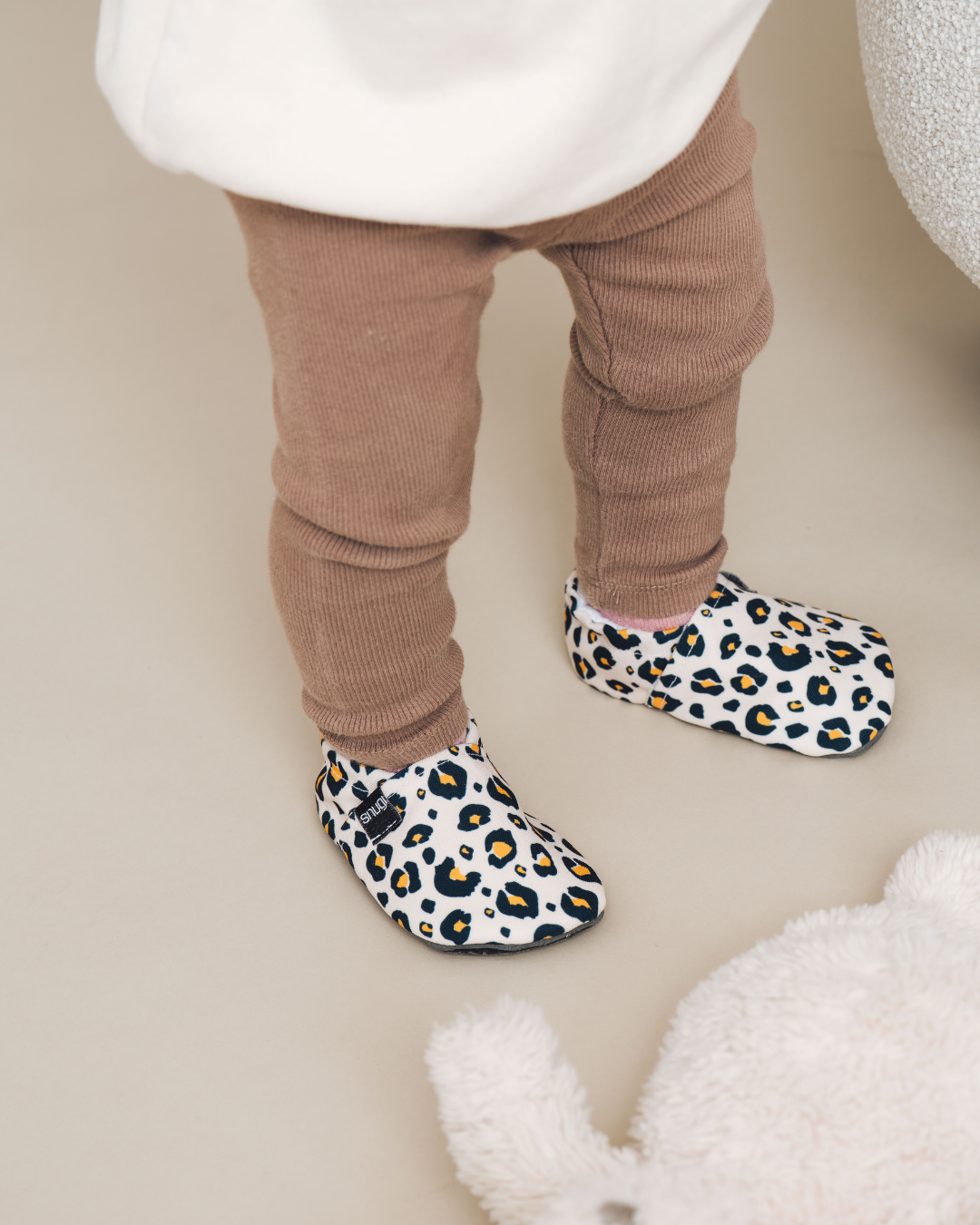 Barfußschuhe Beiger Leopard