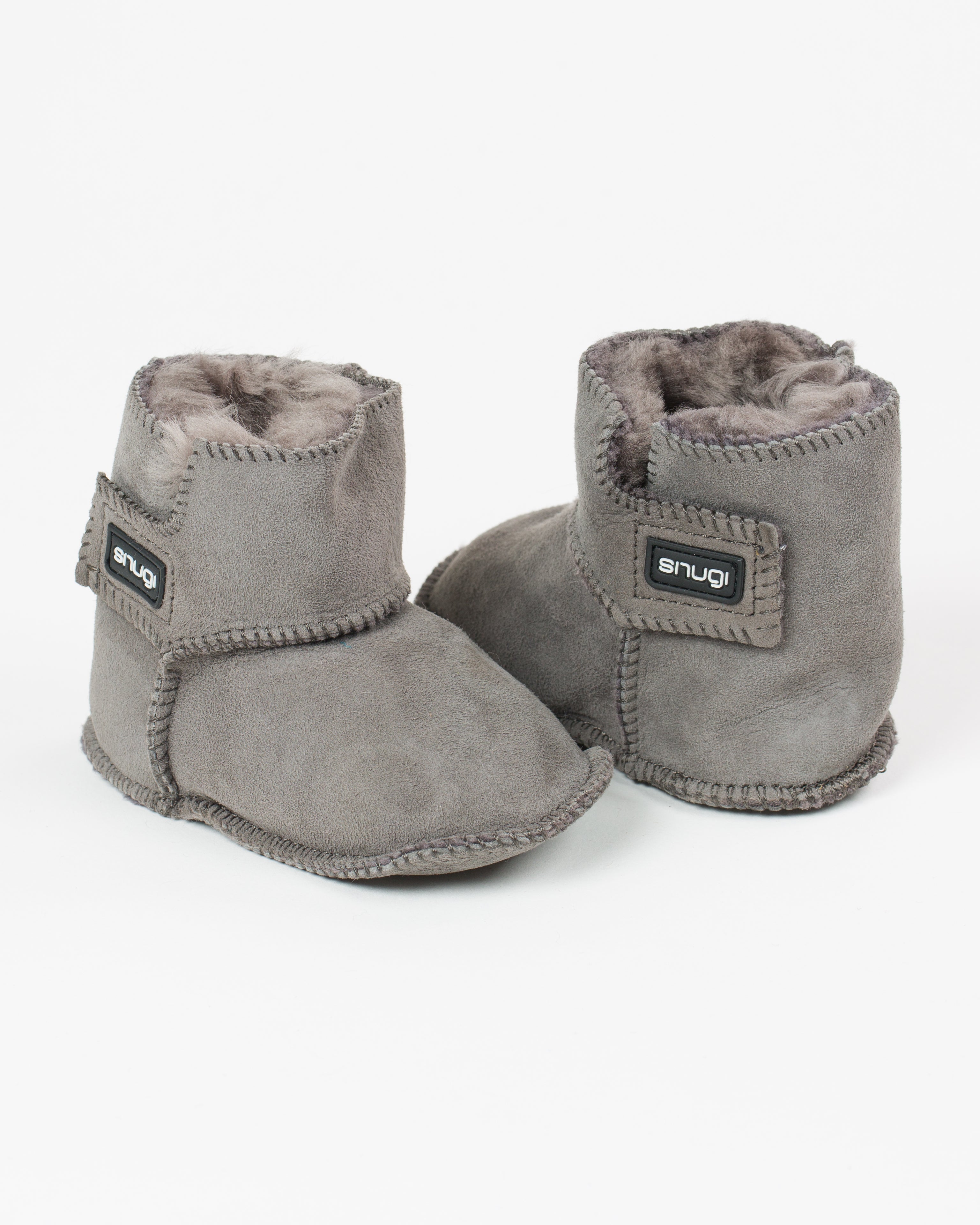 Merino Stiefel Grau
